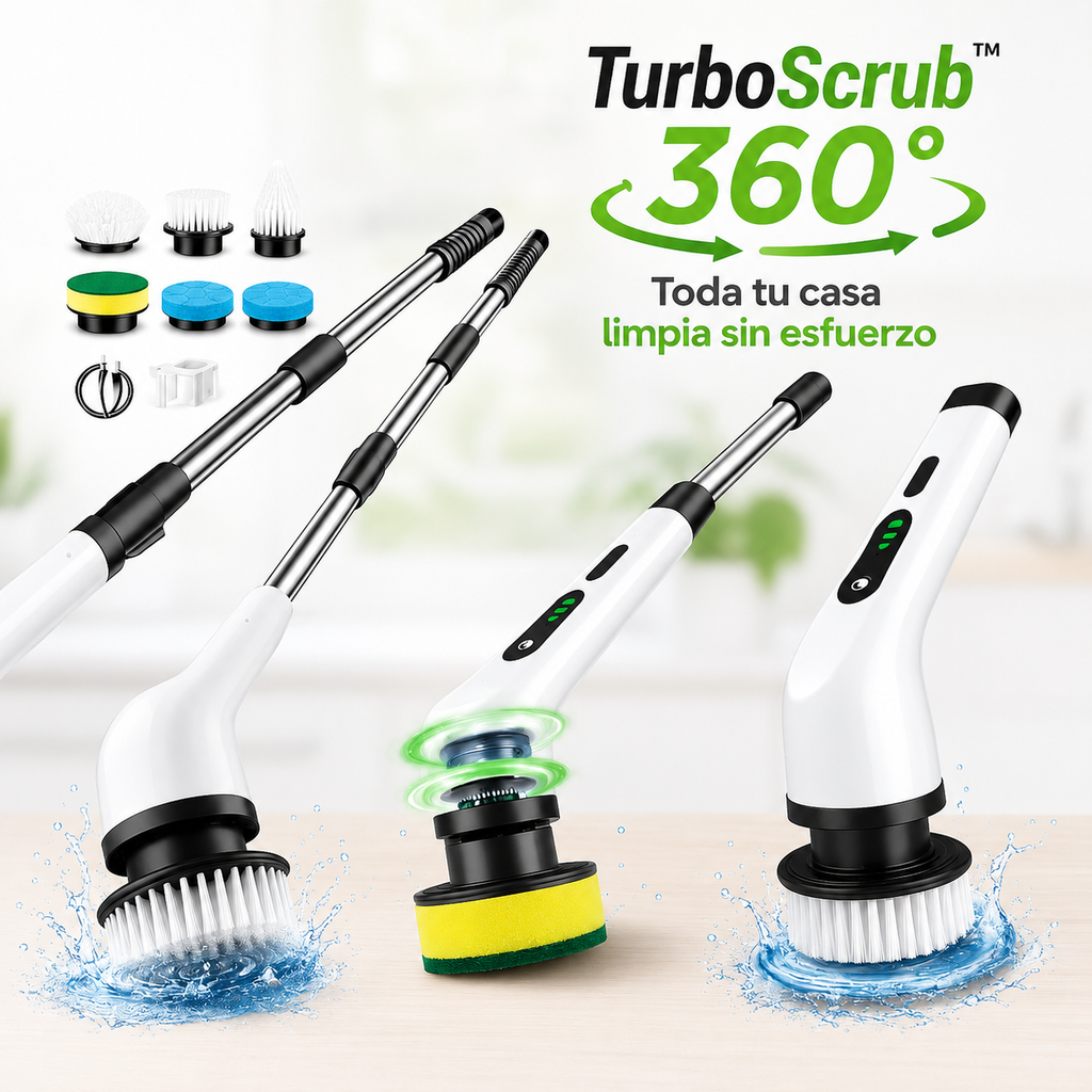 ✨ TurboScrub 360™ ✨ 🧼 Toda tu casa limpia sin esfuerzo 💪